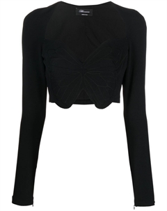 Укороченный топ, черный Blumarine