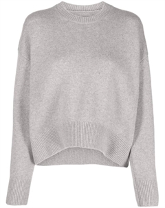 Кашемировый джемпер с приспущенными плечами, серый Givenchy