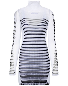 Сетчатое платье мини Marinère, белый Jean paul gaultier