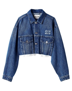 Джинсовая куртка, синий Miu miu