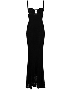 Платье в технике кроше, черный Blumarine