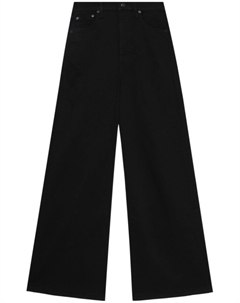 Джинсы с широкими штанинами, черный Rag & bone