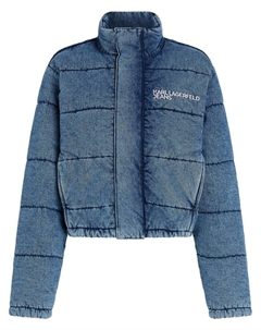 Джинсовый пуховик, синий Karl lagerfeld jeans