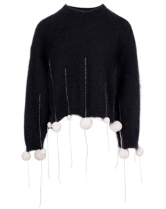 Свитер с помпонами, черный Ports 1961