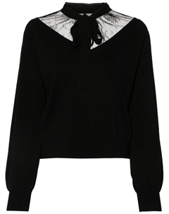 Кружевной свитер, черный Twinset