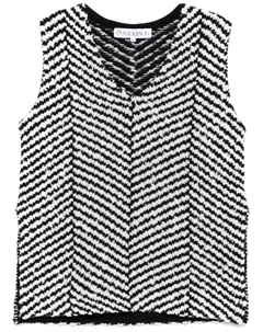 Топ с узором шеврон, черный Jw anderson