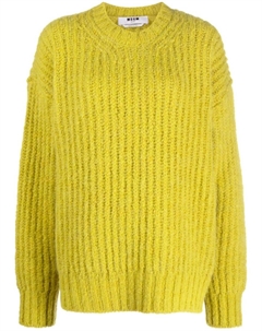 Джемпер крупной вязки, желтый Msgm