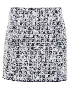 Твидовая юбка с логотипом 4G Givenchy