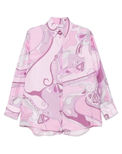 Рубашка с принтом орхидеи, розовый Pucci