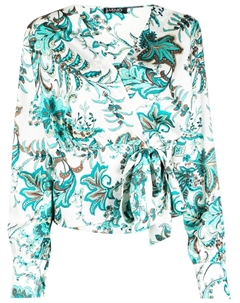 Блузка с принтом пейсли, зеленый Liu jo