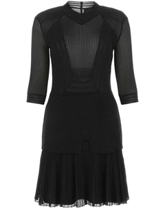 Мини-платье с прозрачными вставками от, черный Givenchy