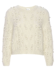 Джемпер с попкорном, белый Frame