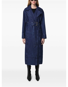 Двубортное пальто Tate с поясом, синий Apparis