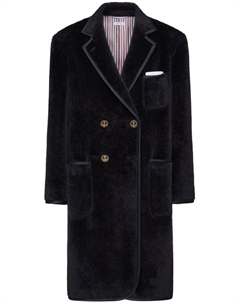 Шуба из искусственного меха, черный Thom browne