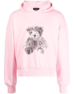 Худи с принтом, розовый We11done