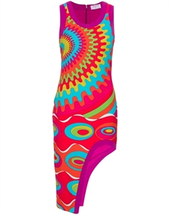 Асимметричное платье с принтом Bersaglio, фиолетовый Pucci