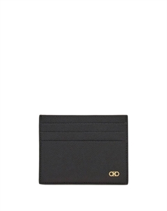 Картхолдер с декором Gancini, черный Ferragamo