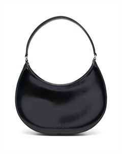 Сумка-хобо из искусственной кожи и логотипом, черный Msgm