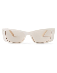 Eyewear солнцезащитные очки Lexy в прямоугольной оправе, белый Jimmy choo