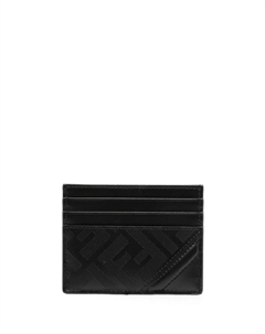 Картхолдер с тисненым логотипом, черный Fendi