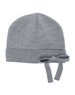 Шапка бини с бантом, серый Viktor&rolf
