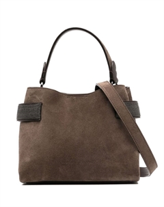 Маленькая сумка-тоут Essence, коричневый Brunello cucinelli