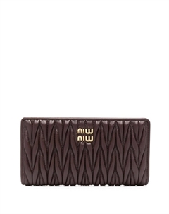 Стеганый кошелек, фиолетовый Miu miu