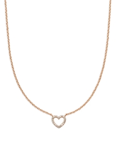 Колье Heart из розового золота с бриллиантами, розовый Veynou