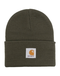 Шапка бини Acrylic Watch с нашивкой-логотипом, зеленый Carhartt wip