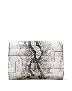 Клатч Avenue с тиснением под змеиную кожу, серый Jimmy choo