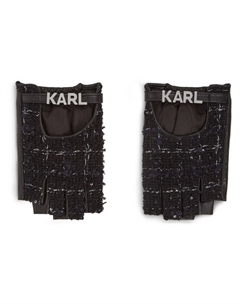 Перчатки-митенки K/Essential, черный Karl lagerfeld
