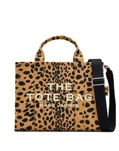 Сумка-тоут из холста Cheetah среднего размера, нейтральный цвет Marc jacobs