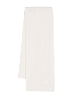 Шарф с вышитым логотипом, белый Il gufo