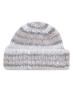 Шапка бини в полоску, белый Marni