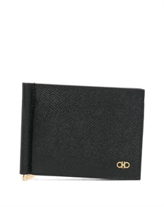 Картхолдер с декором Gancini, черный Ferragamo