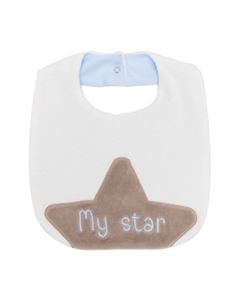 Нагрудник с вышивкой, синий La stupenderia