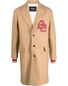 Пальто с нашивкой, нейтральный цвет Dsquared2