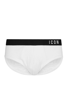 Трусы-брифы Icon с эластичным поясом, белый Dsquared2