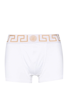 Трусы-брифы с узором Greca, белый Versace