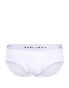 Трусы-брифы с логотипом, белый Dolce&gabbana