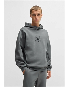 Толстовка DEBOSTACO con cappuccio, светло-серый Hugo