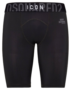 Шорты Icon c эластичным принтом, черный Dsquared2