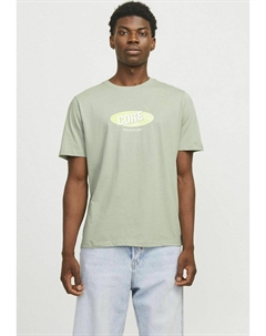 Футболка с принтом, оливковый Jack & jones