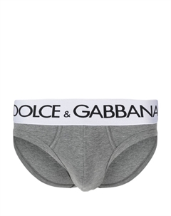 Трусы-брифы с логотипом, серый Dolce&gabbana