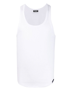 Топ в рубчик, белый Dsquared2