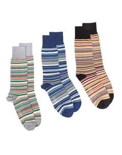 Комплект из трех пар носков, синий Paul smith