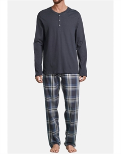 Пижама HOME SET - Pyjama set, темно-синий Schiesser