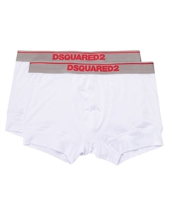Комплект из двух трусов с логотипом, белый Dsquared2