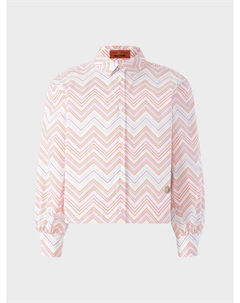 Рубашка из поплина с декором "зигзаги" Missoni