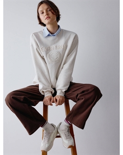 Свитшот оверсайз с вышивкой Sela